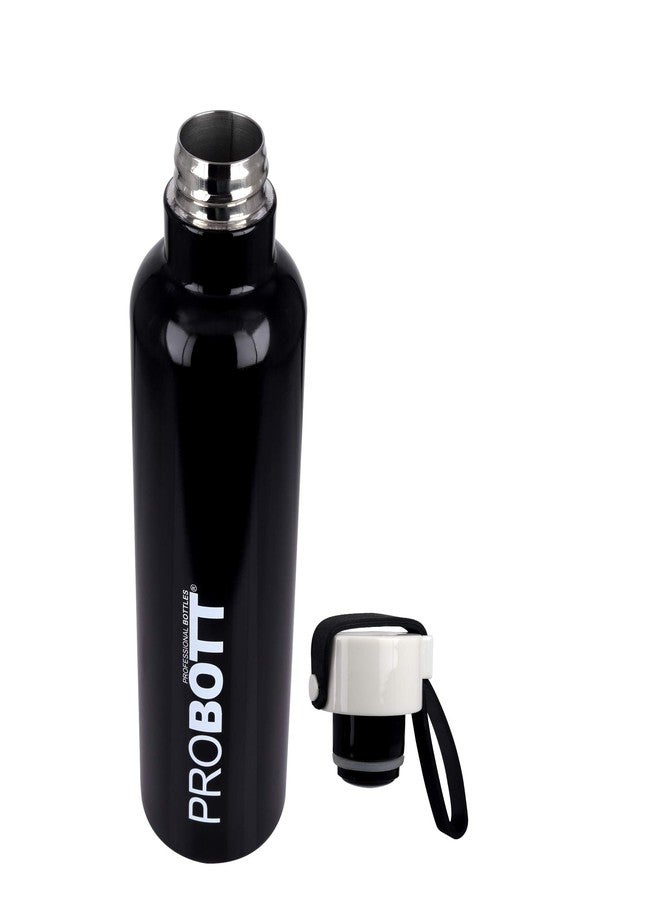 Probott Bang 750 ml Thermosteel Vacuum Insulated Double Walled Flask, Stainless Steel Water Bottle, Black | Screw Cap | Hot and Cold | Leakproof | Water, Tea, Coffee, Gym, College, Office, Travel - Image 2